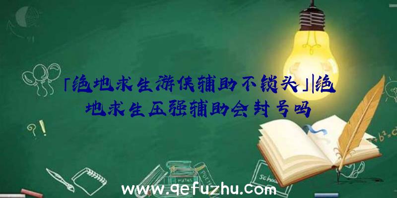 「绝地求生游侠辅助不锁头」|绝地求生压强辅助会封号吗